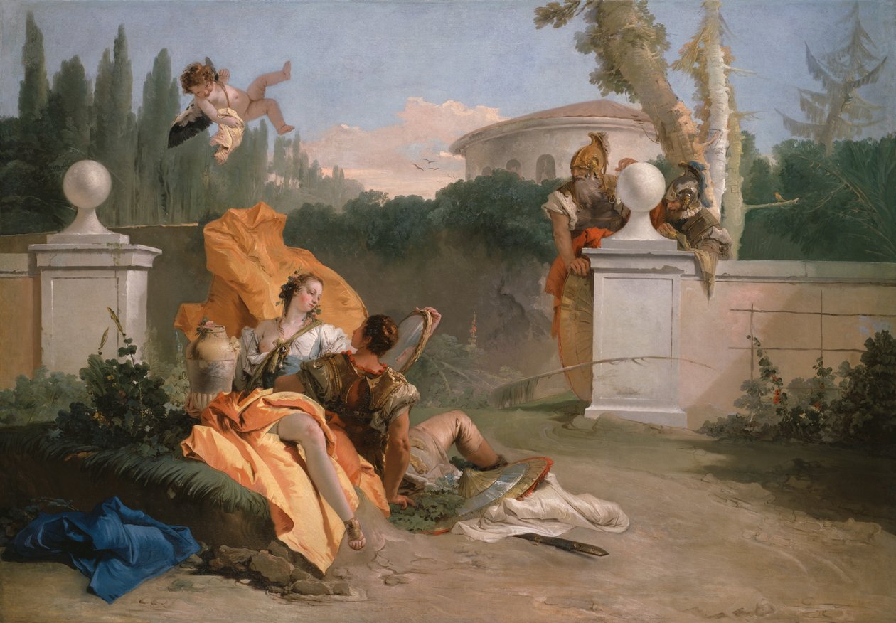 Rinaldo e Armida no seu jardim de Giovanni Battista Tiepolo