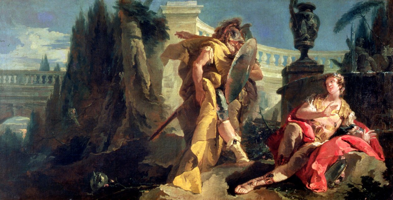 Rinaldo observado por Carlo e Ubaldo de Giovanni Battista Tiepolo