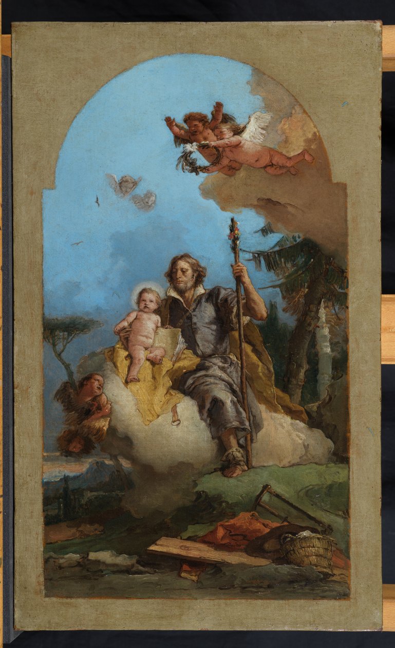 São José com o Menino Jesus, 1767 de Giovanni Battista Tiepolo