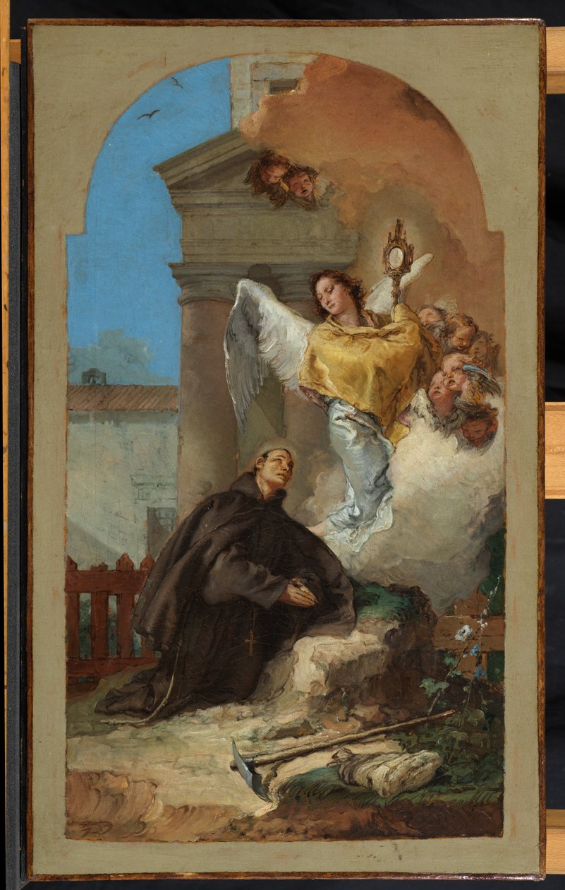 A visão eucarística de São Pascal Baylon, 1767 de Giovanni Battista Tiepolo