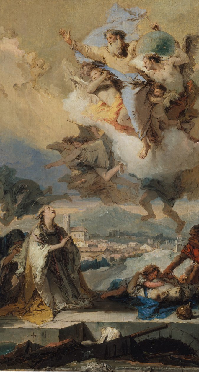 Santa Tecla Orando pelos Pestilentos, 1758-59. de Giovanni Battista Tiepolo
