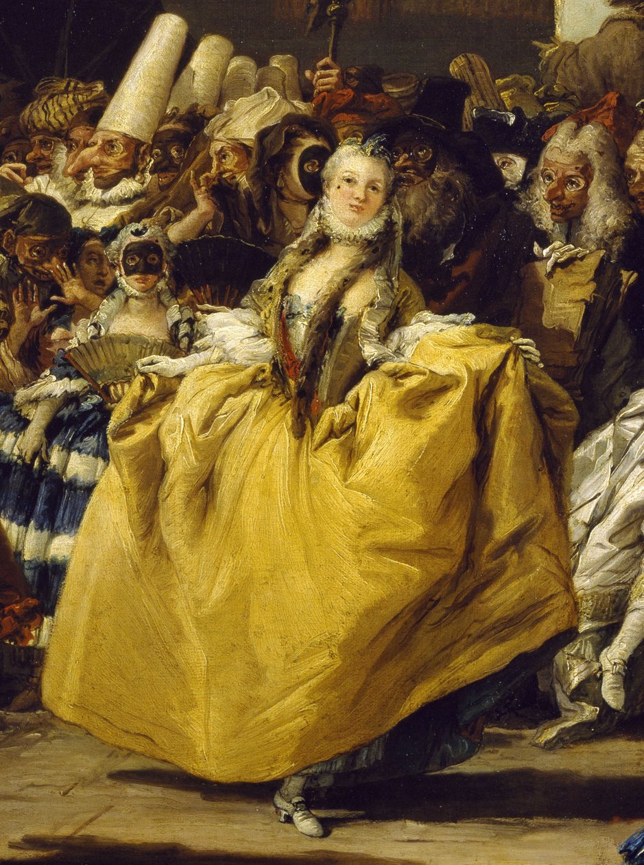 Cena de carnaval ou o minueto de Giovanni Battista Tiepolo