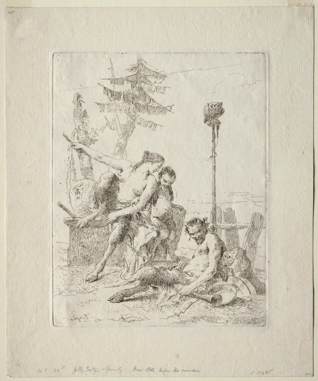 Scherzi di Fantasia: O Sátiro Feliz e a sua Família de Giovanni Battista Tiepolo