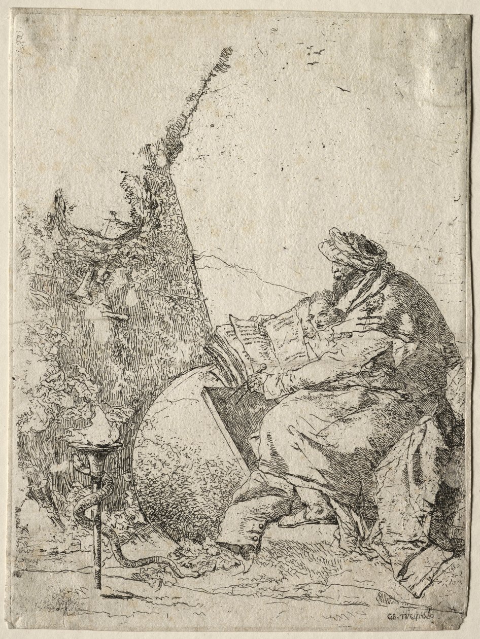 Scherzi di Fantasia: O Filósofo de Giovanni Battista Tiepolo