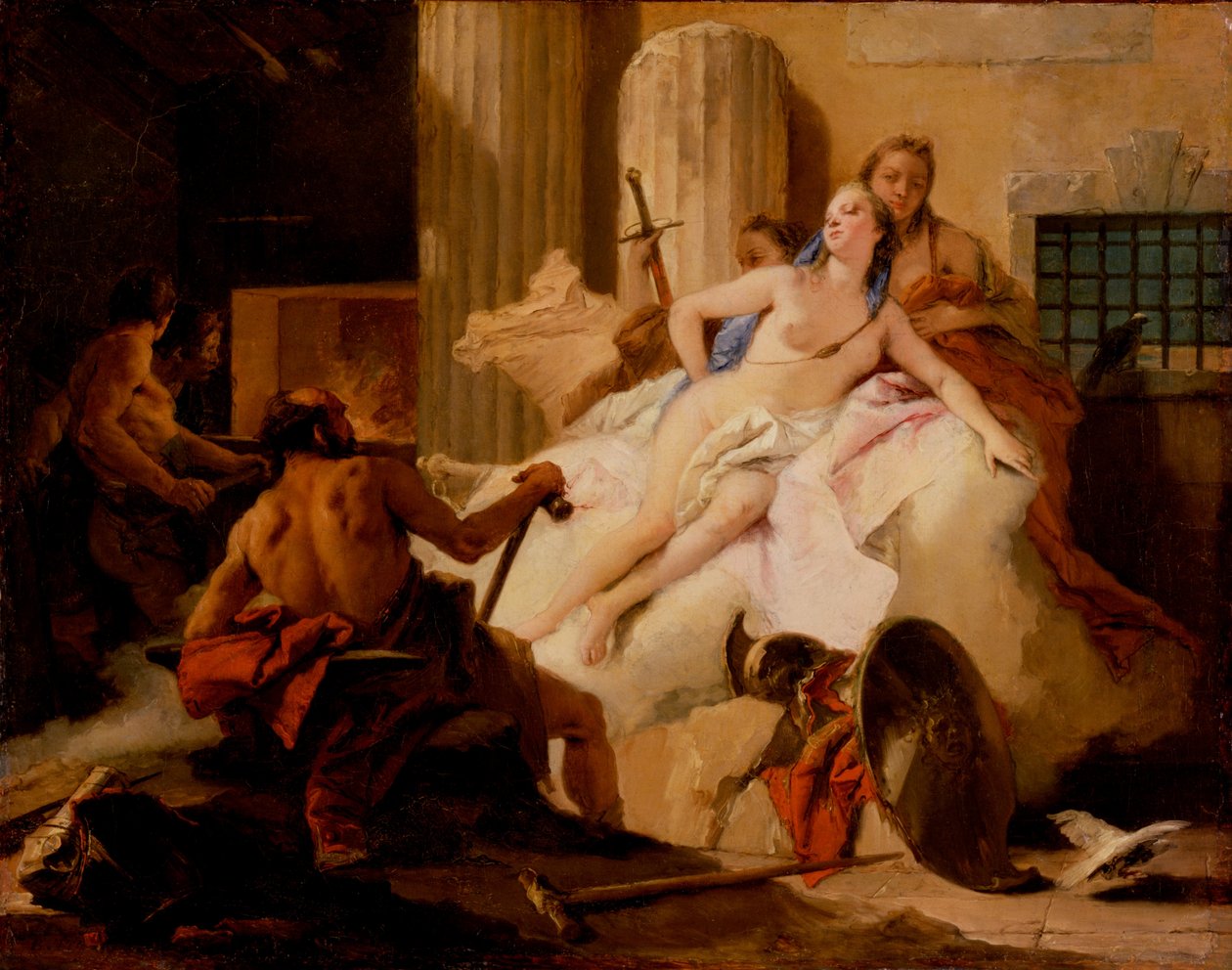 Esboço para "Vénus e Vulcano" de Giovanni Battista Tiepolo