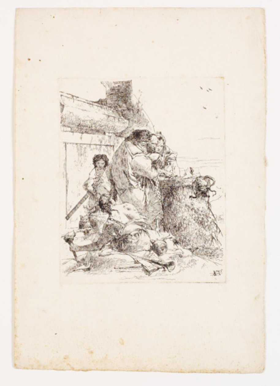 O sacrifício da serpente de Giovanni Battista Tiepolo