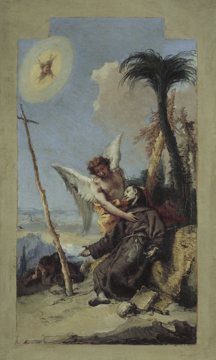 Estigmatização de São Francisco, 1767 de Giovanni Battista Tiepolo