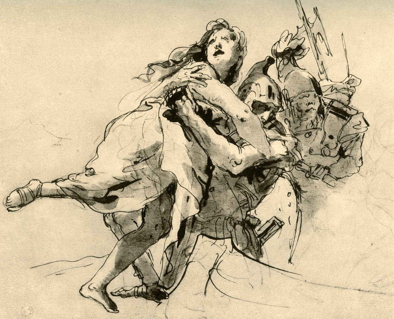 O Rapto de Helen, meados do século XVIII, 1928 de Giovanni Battista Tiepolo