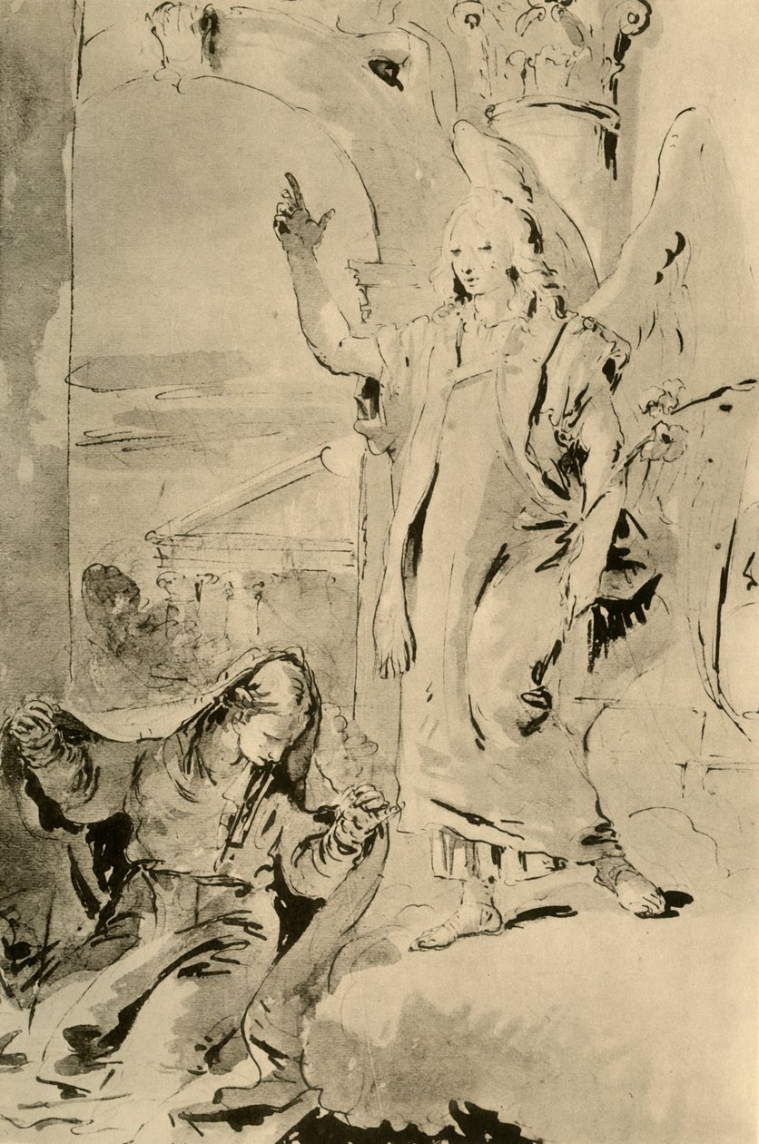 A Anunciação, meados do século XVIII, 1928 de Giovanni Battista Tiepolo