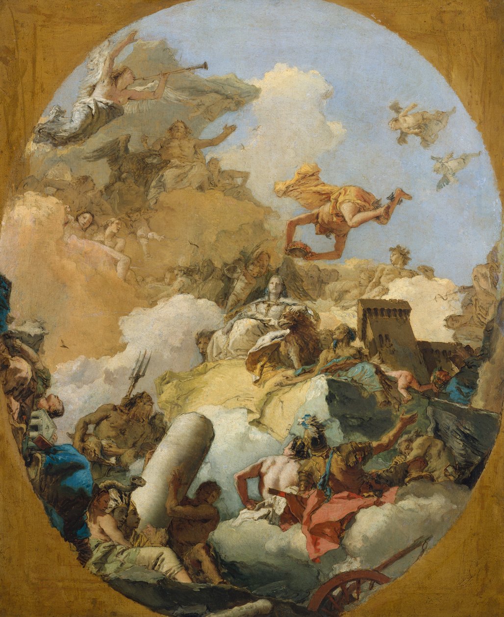 A apoteose da monarquia espanhola, c.1765 de Giovanni Battista Tiepolo
