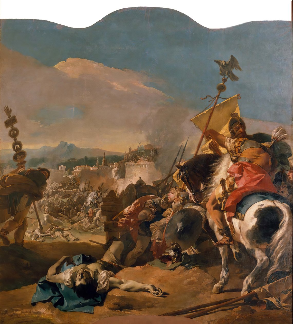 A captura de Cartago, 1725-29. de Giovanni Battista Tiepolo