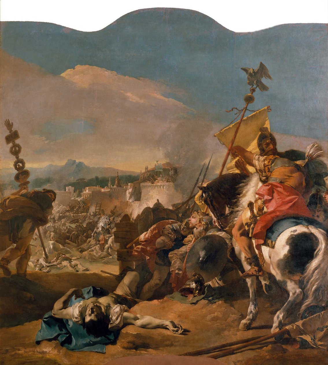 A captura de Cartago, 1725-29 de Giovanni Battista Tiepolo