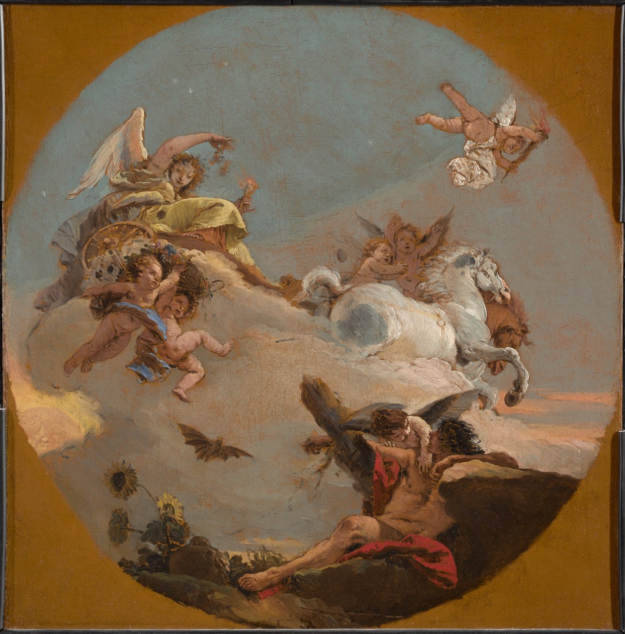 Der Wagen der Aurora de Giovanni Battista Tiepolo