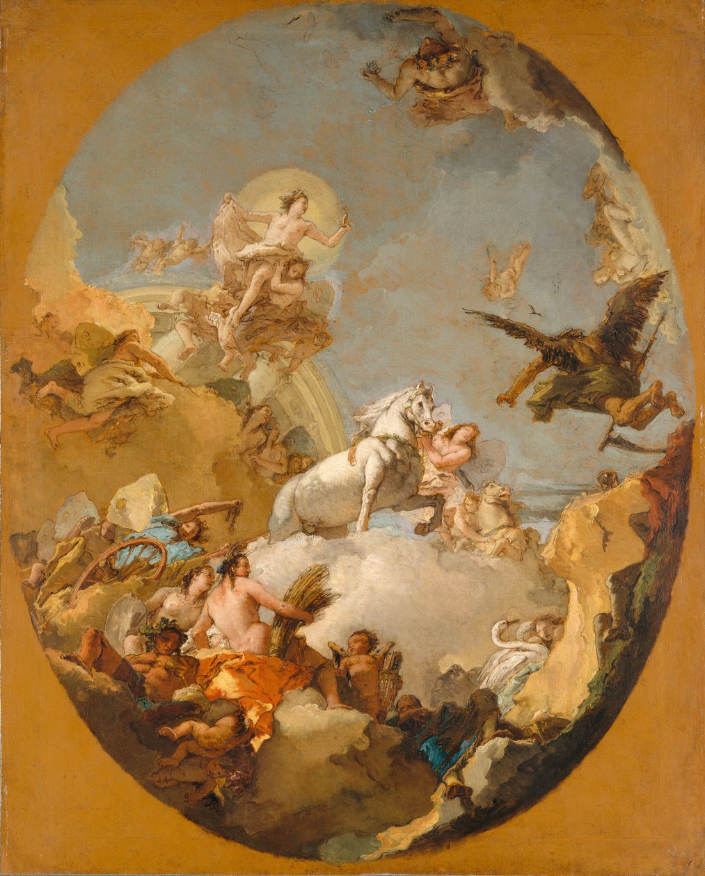 A Carruagem de Aurora, década de 1760. de Giovanni Battista Tiepolo
