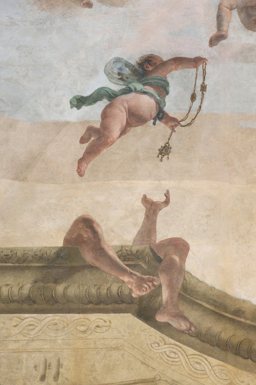 A Queda dos Demônios, Histórias de Cipião, detalhe, 1731 (detalhe de 3498337) de Giovanni Battista Tiepolo