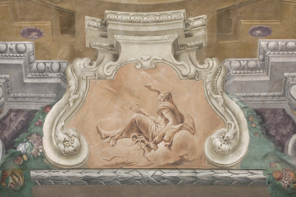 A Queda dos Demônios, Histórias de Cipião, detalhe, 1731 (detalhe de 3498337) de Giovanni Battista Tiepolo