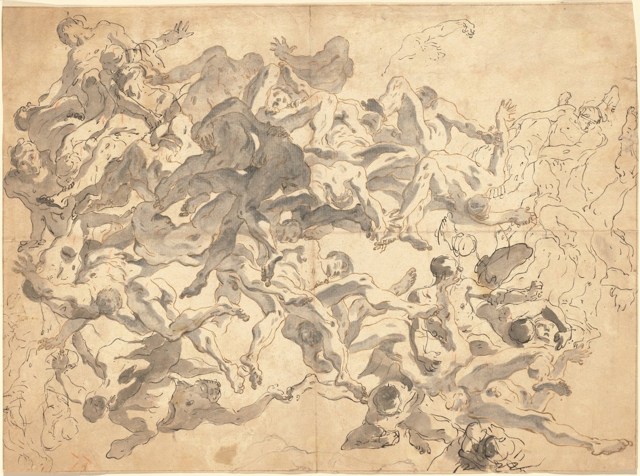 A Queda dos Anjos Rebeldes de Giovanni Battista Tiepolo