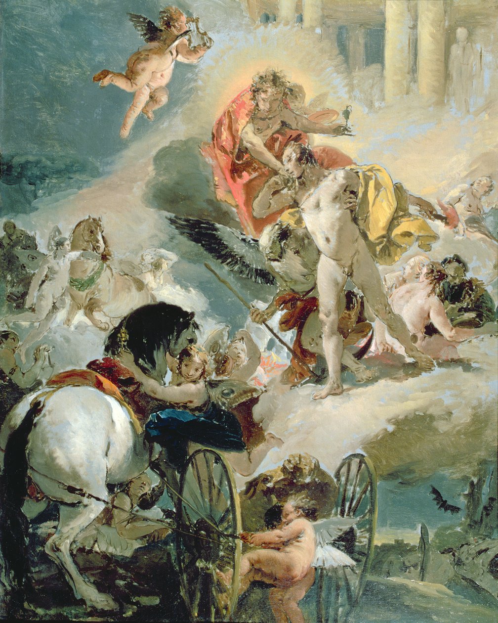 O Aproveitamento dos Cavalos do Sol, c.1731 de Giovanni Battista Tiepolo