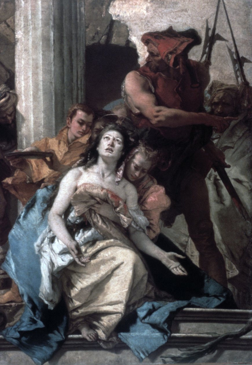O martírio de St Agatha, c1756 de Giovanni Battista Tiepolo