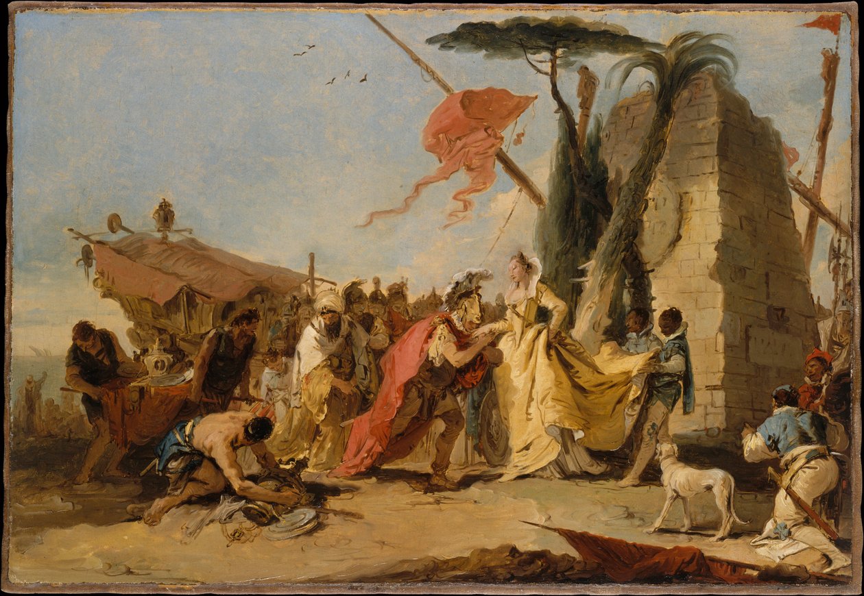 O encontro de António e Cleópatra de Giovanni Battista Tiepolo