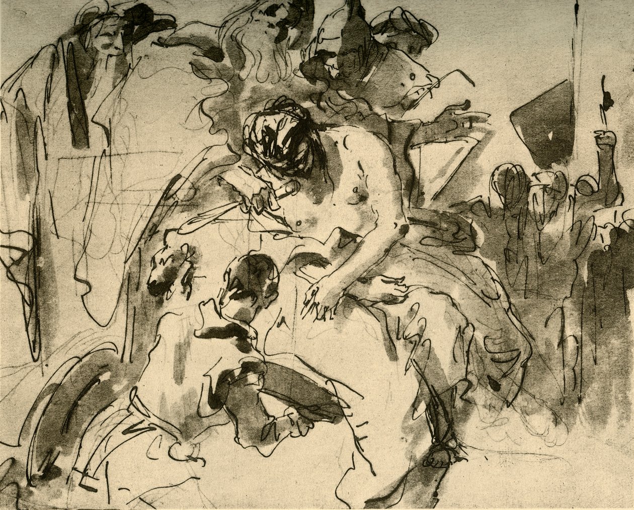 O sacrifício de Ifigênia, c1757, 1928 de Giovanni Battista Tiepolo