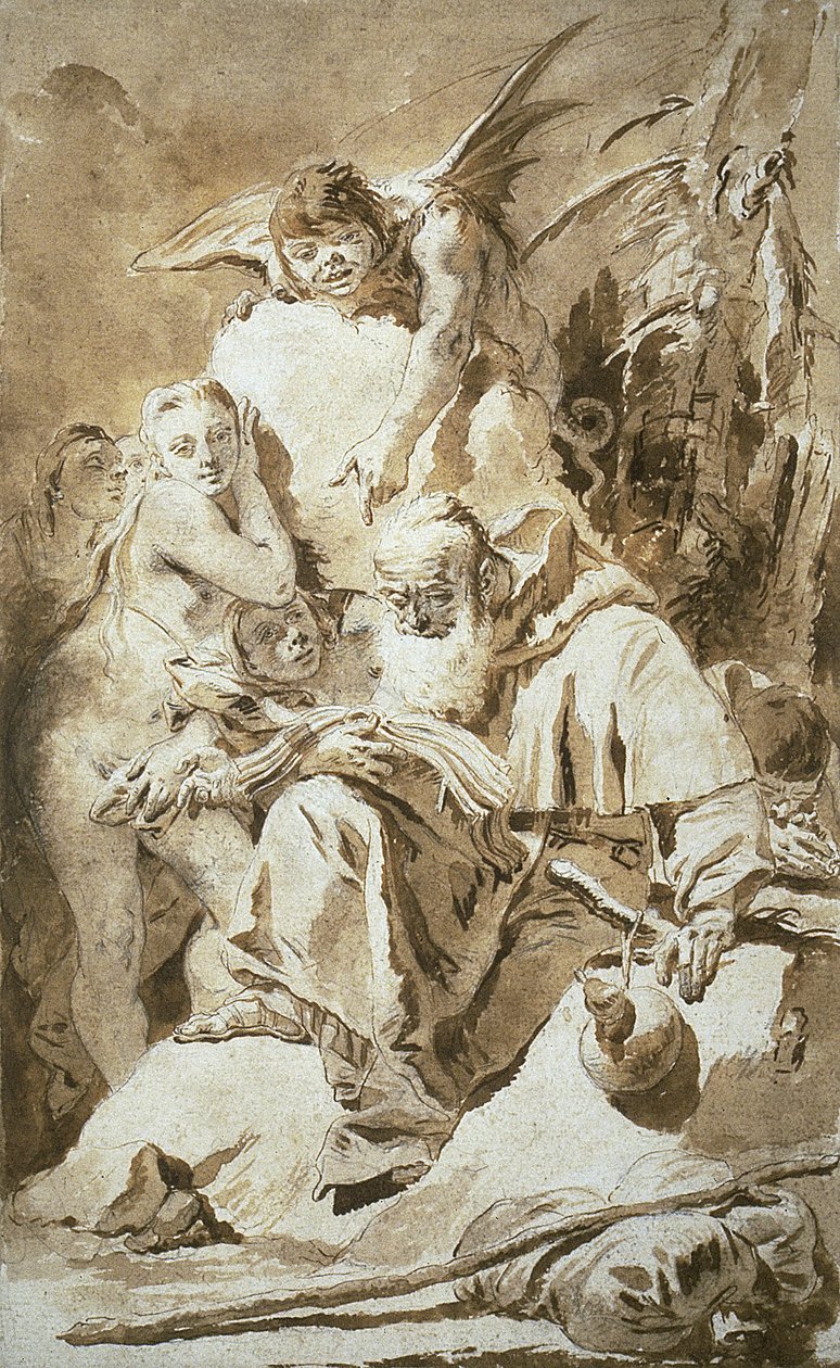 A tentação de Santo António de Giovanni Battista Tiepolo