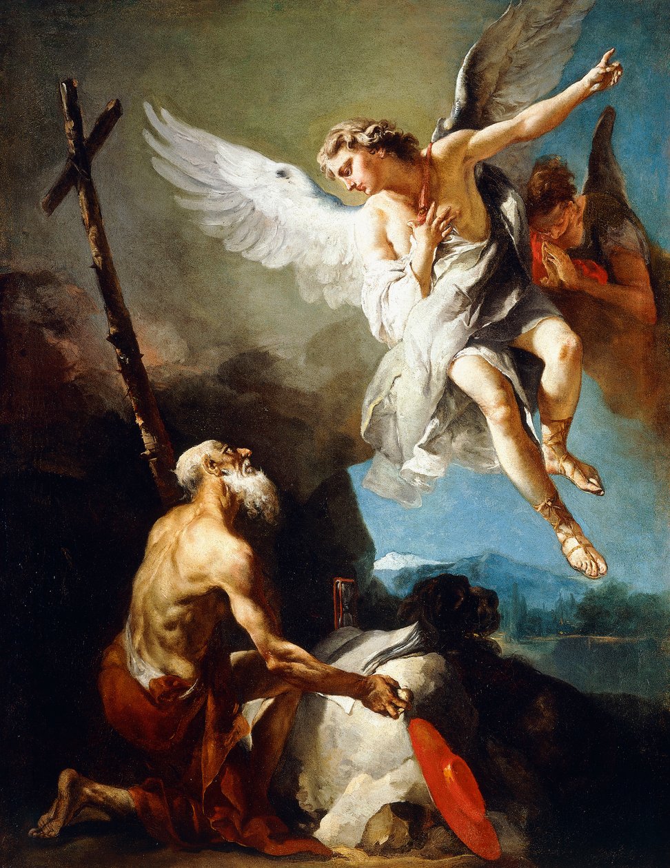 A Visão de São Jerônimo, c.1720-22 de Giovanni Battista Tiepolo