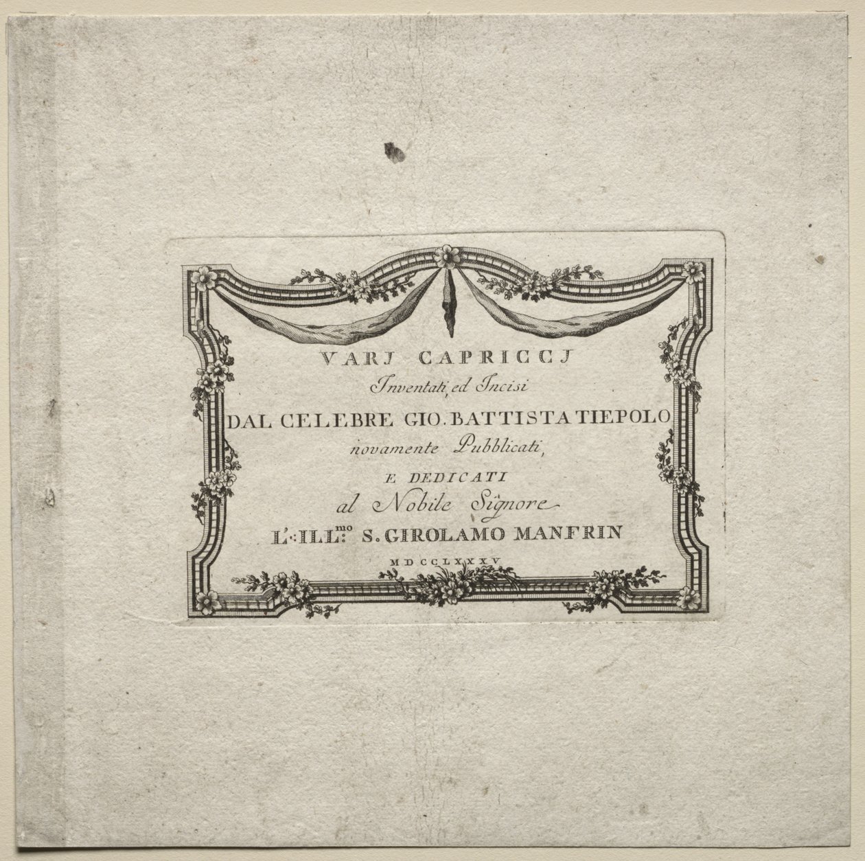 Vários caprichos, 1785. de Giovanni Battista Tiepolo