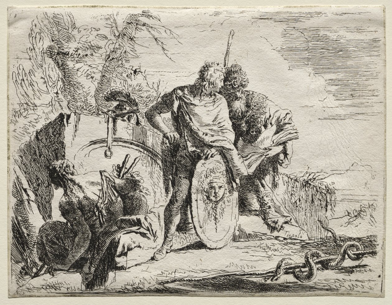 Vários Caprichos: O Astrólogo e o Jovem Soldado de Giovanni Battista Tiepolo