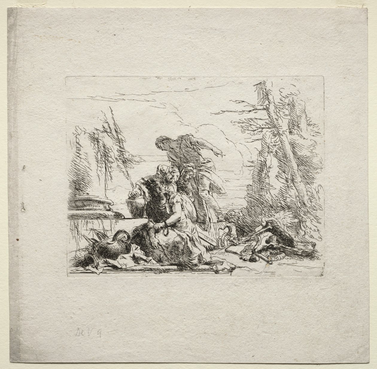 Vários caprichos: a mulher algemada de Giovanni Battista Tiepolo