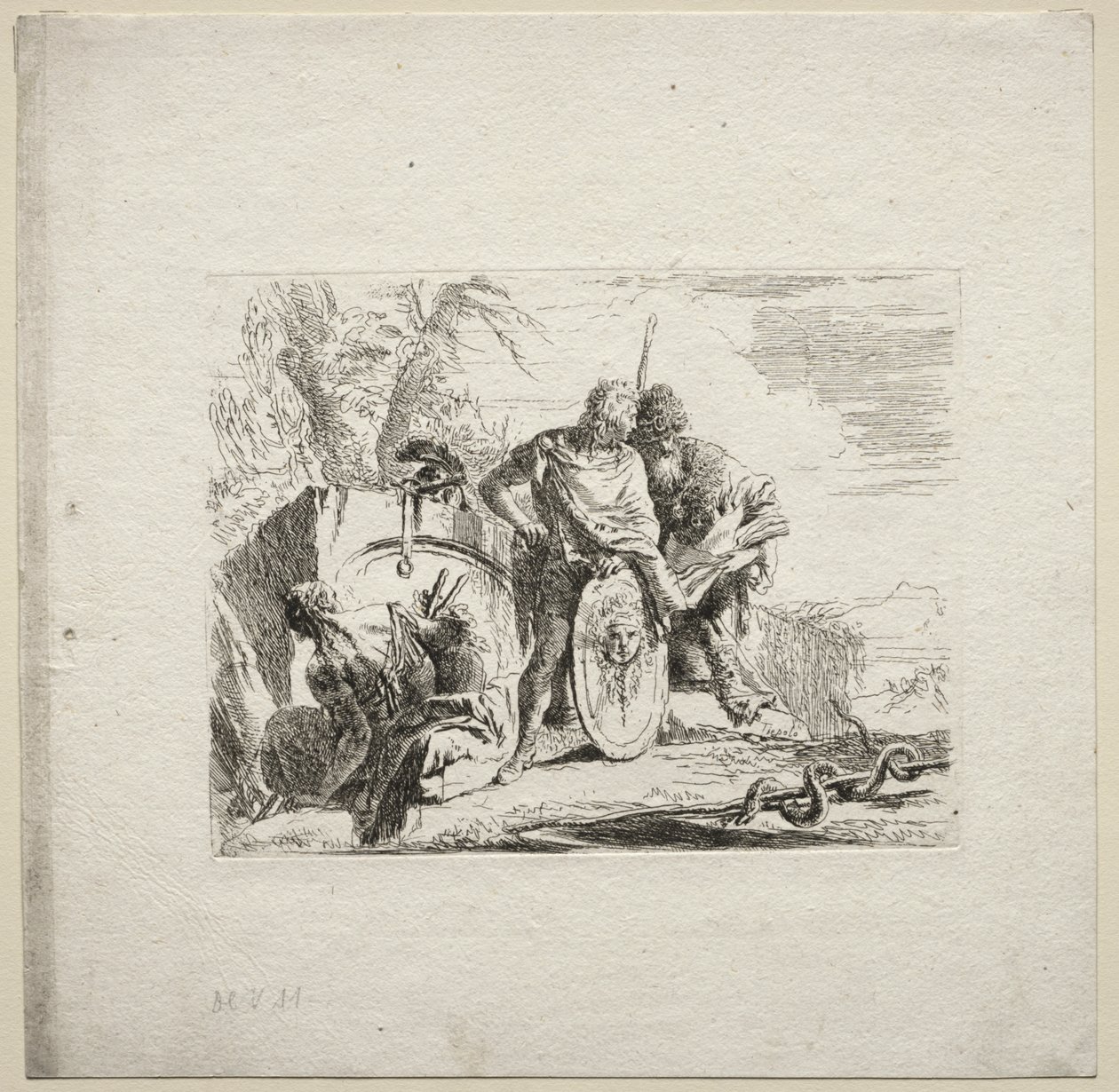 Vários caprichos: o jovem soldado e o astrólogo de Giovanni Battista Tiepolo