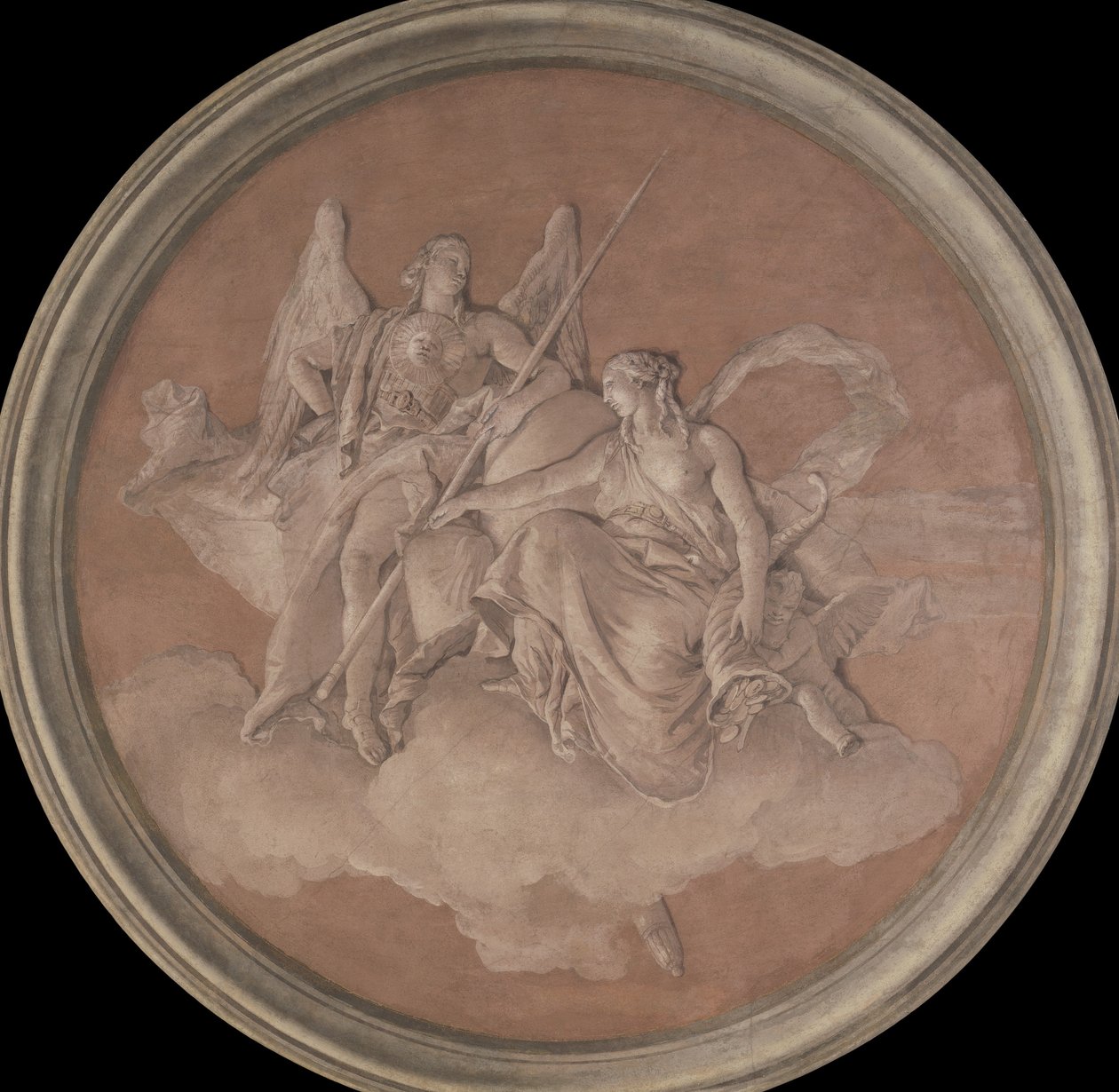 Virtude e Abundância, 1760. de Giovanni Battista Tiepolo