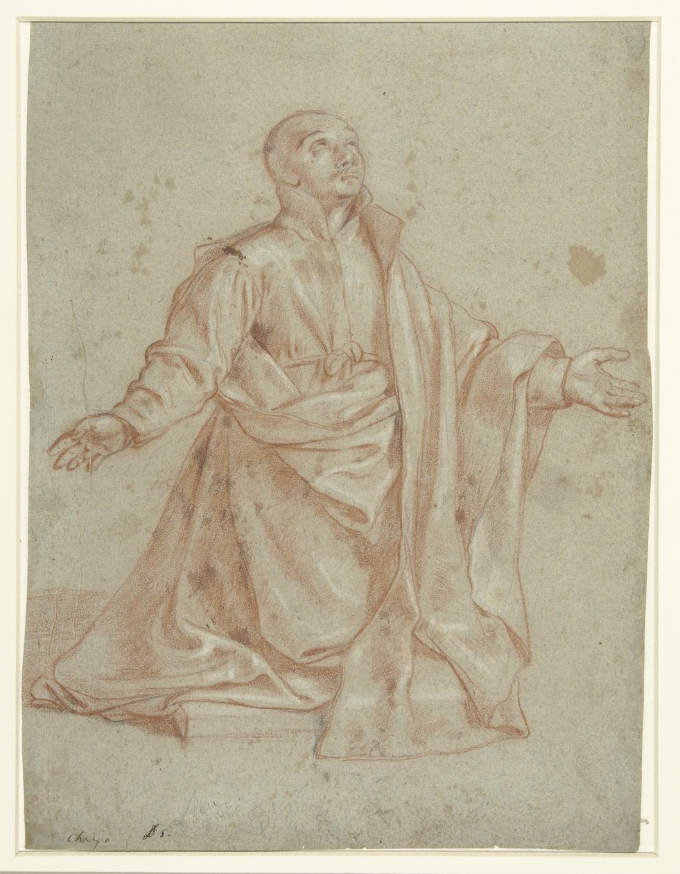 Santo Inácio de Loyola, em adoração de Giovanni Battista del Cairo
