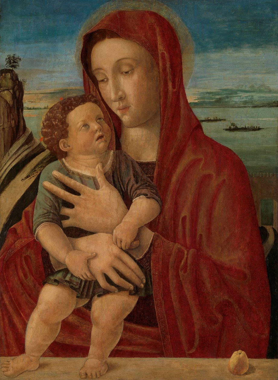 A Madonna e a Criança de Giovanni Bellini (circle of)