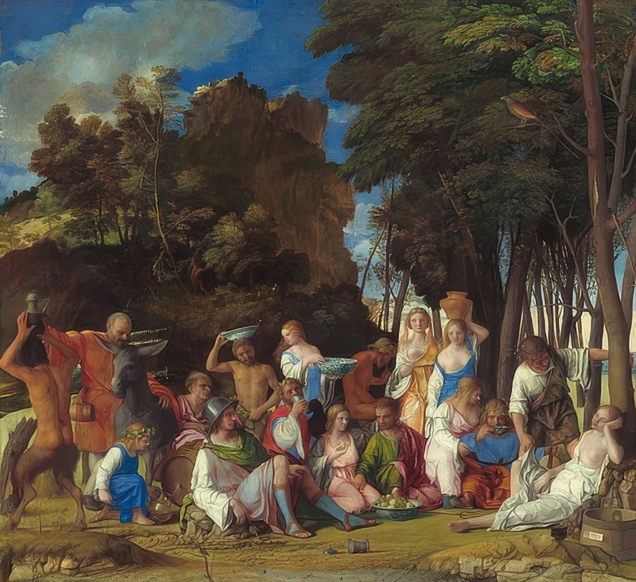 A festa dos deuses. 1514-29 de Giovanni Bellini