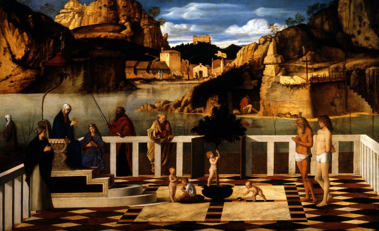 Italiano: Alegoria Sagrada de Giovanni Bellini