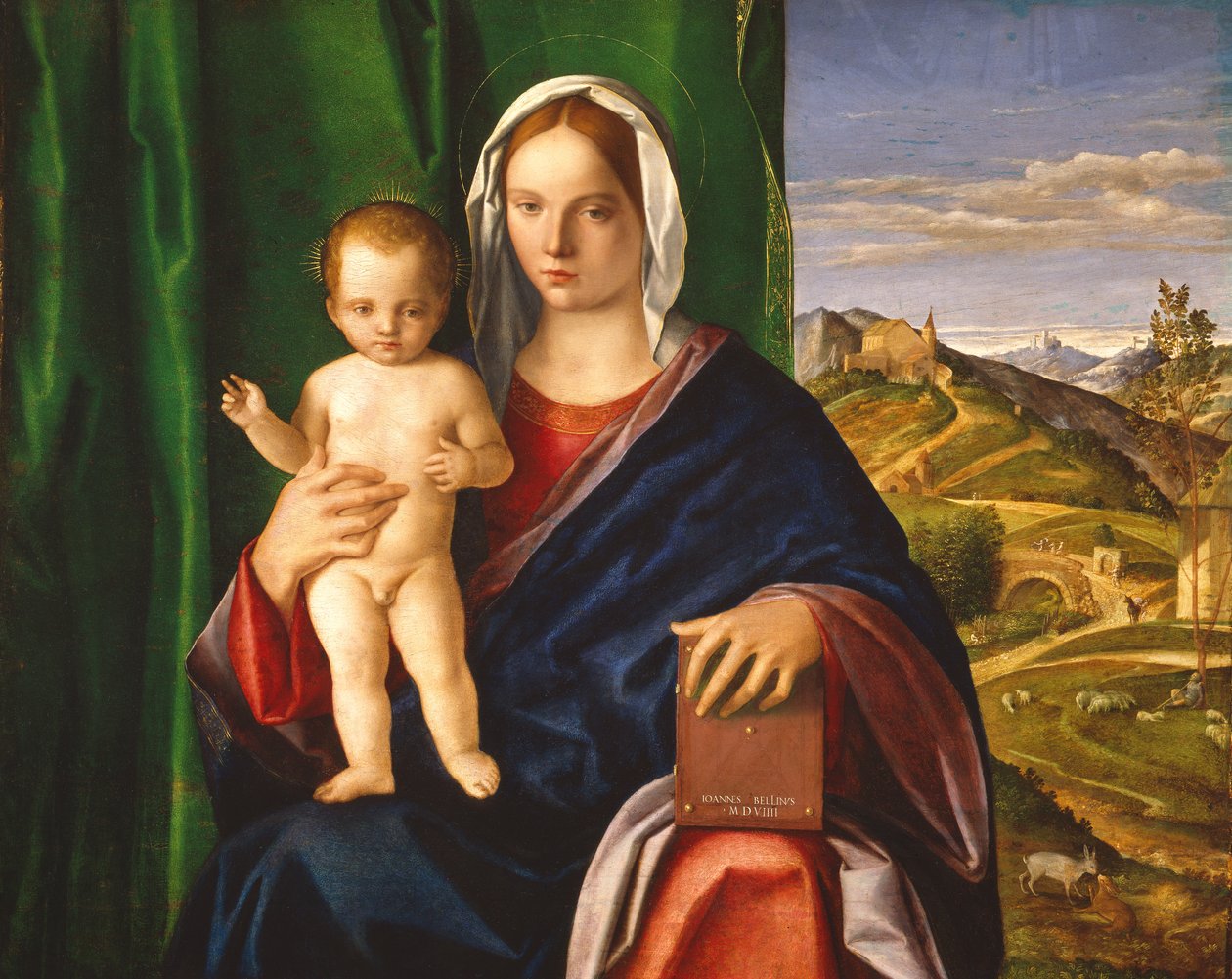 Madonna and Child, 1509 (óleo no painel) de Giovanni Bellini