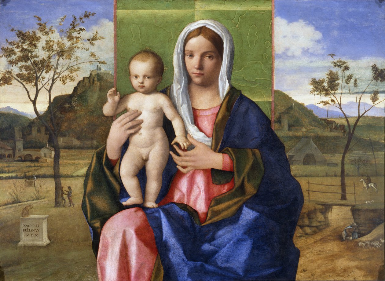 A Madonna e a criança de Giovanni Bellini