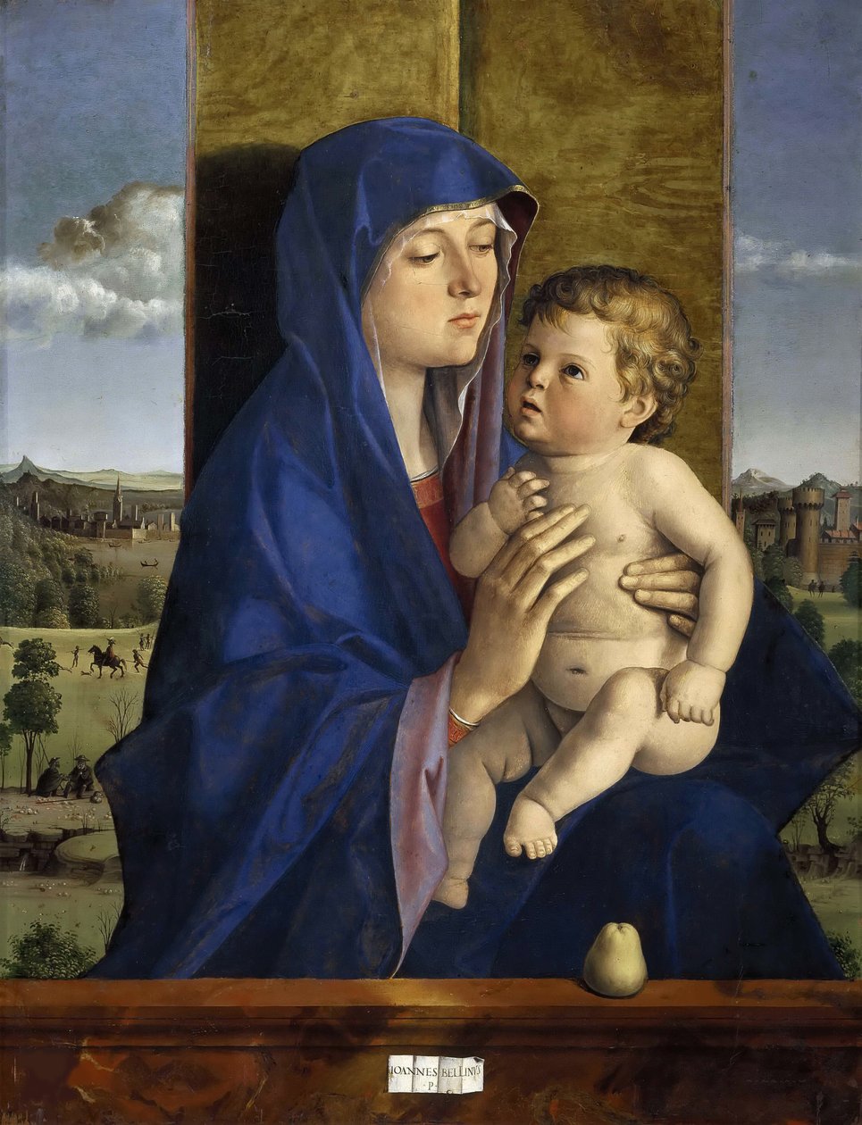 Madonna com Criança, ca. 1485. de Giovanni Bellini