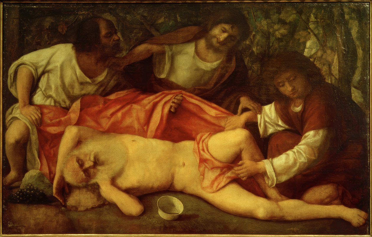A embriaguez de Noé de Giovanni Bellini