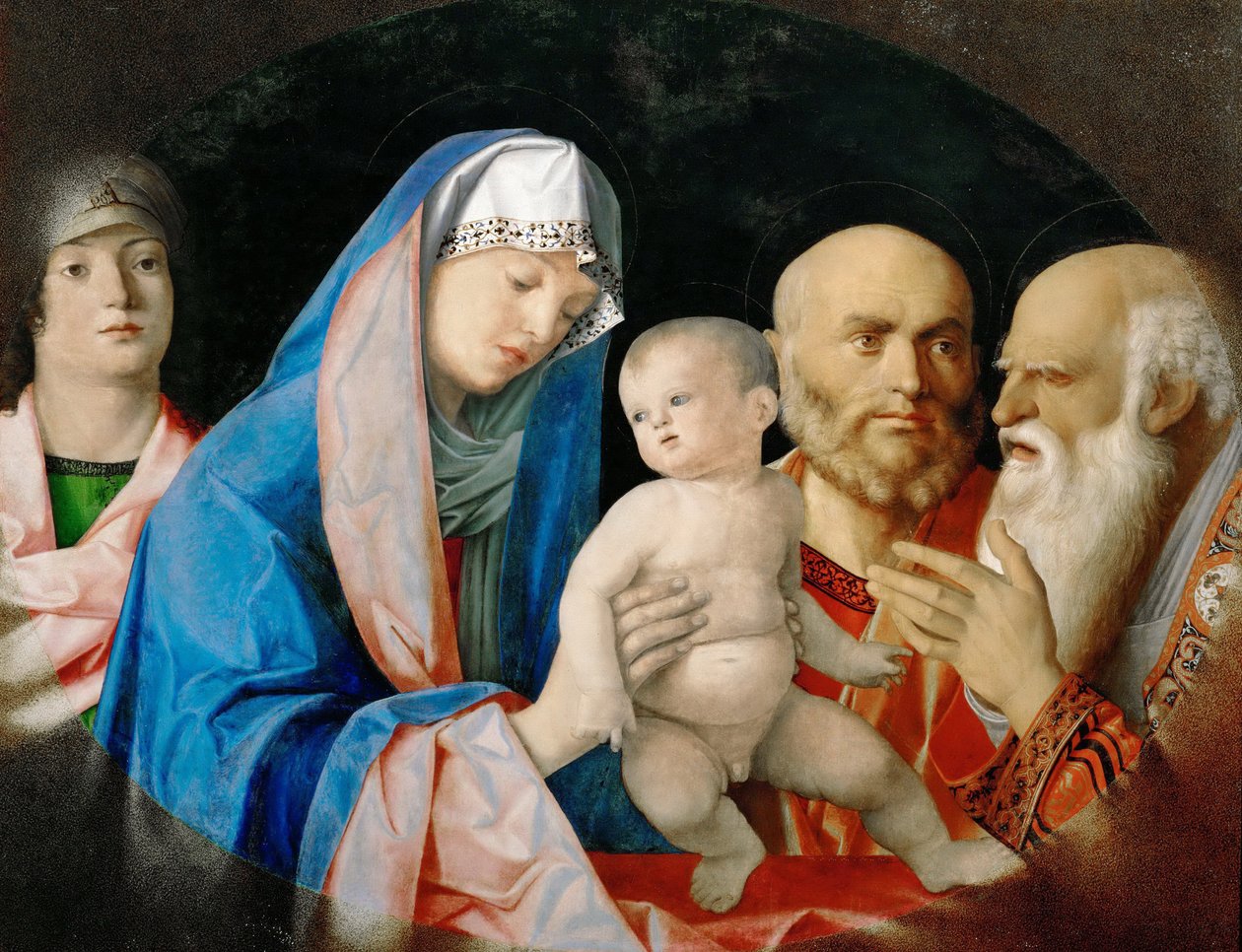Renascença : La presentation au temple, avec Anne la prophetesse - The Presentation in the Temple par Bellini, Giovanni (1430-1516), c. 1490-1499. Óleo sobre madeira, 63,5x81,5. Museu de História da Arte, Vienne de Giovanni Bellini