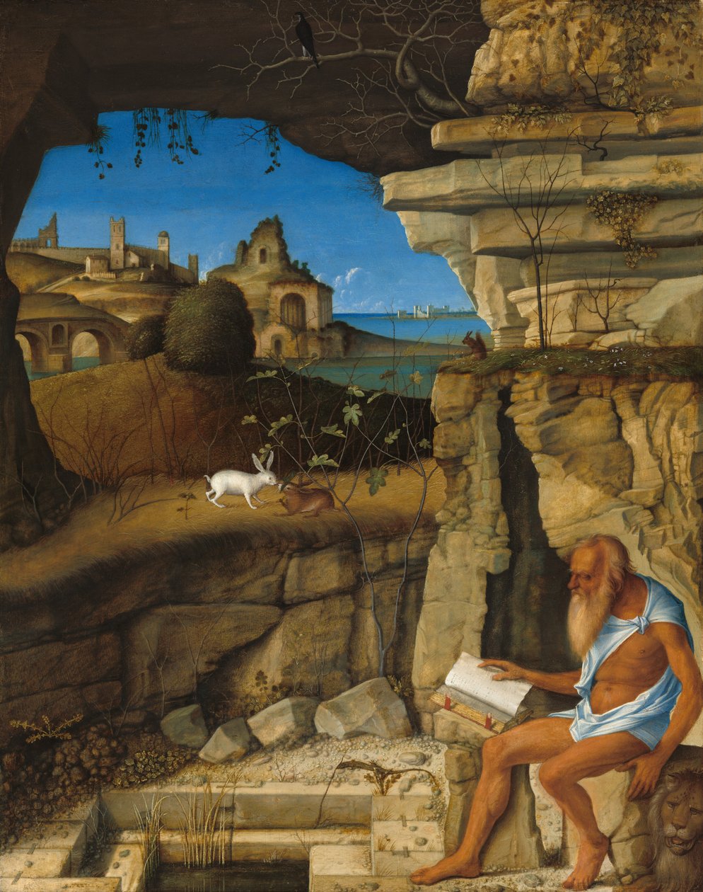 São Jerônimo lendo de Giovanni Bellini