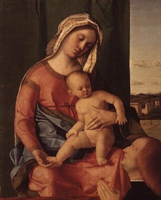 A Virgem e a Criança com um Doador de Giovanni Bellini