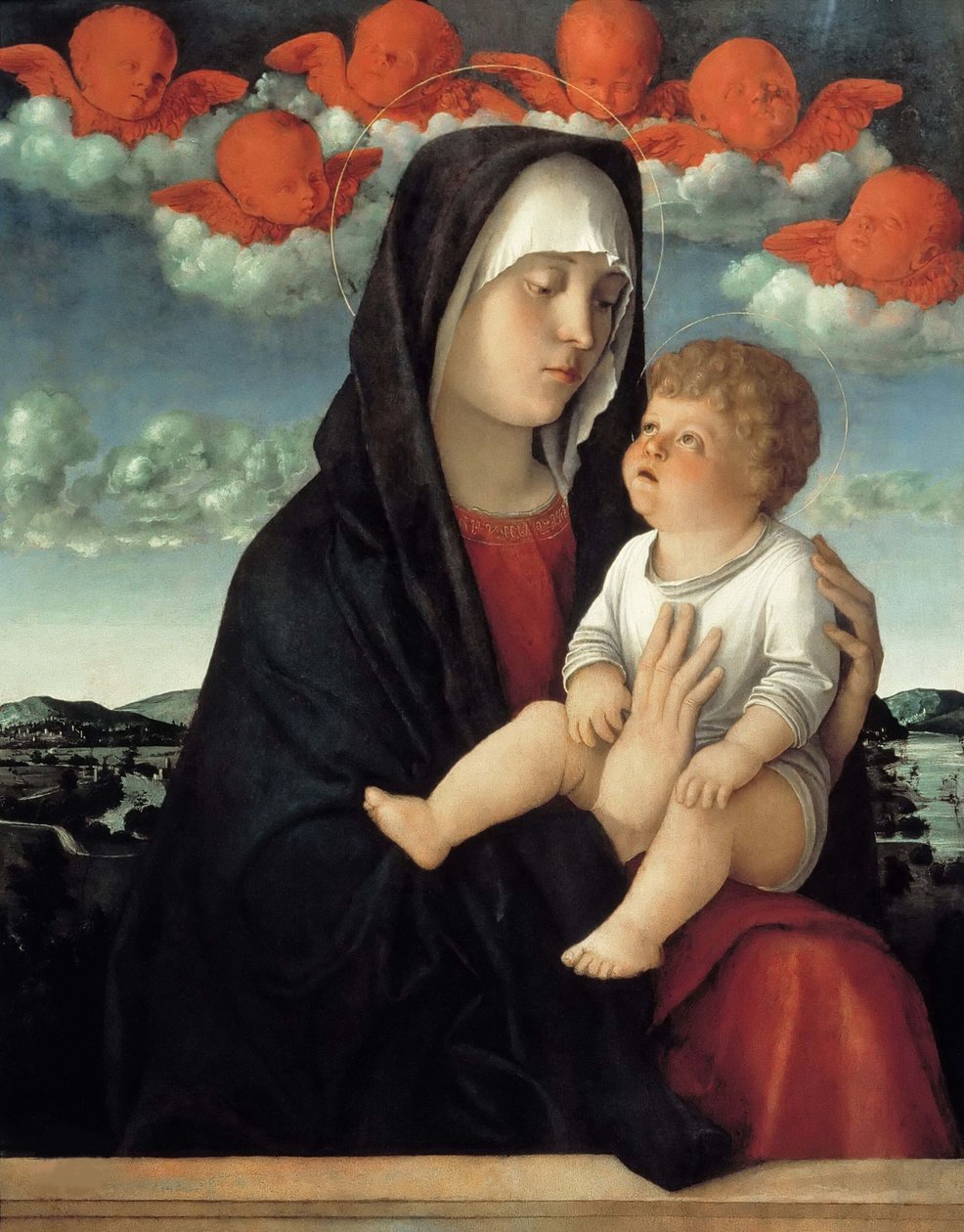 A Virgem e a criança , c. 1500. de Giovanni Bellini