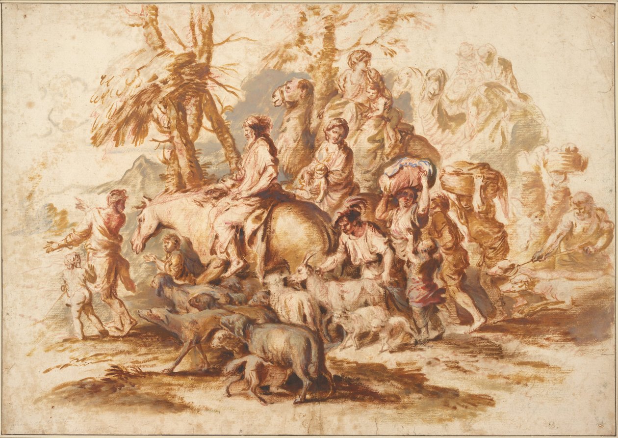 Jacobs Return, ca 1647-1651 de Giovanni Benedetto Castiglione