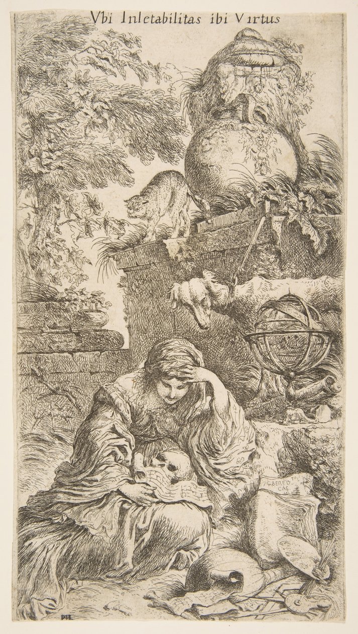 Melencholia, ca. 1645-1646. de Giovanni Benedetto Castiglione