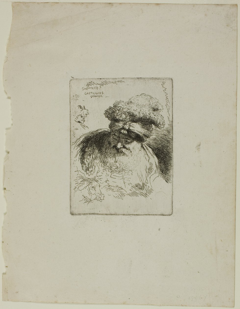 Velho com turbante de Giovanni Benedetto Castiglione