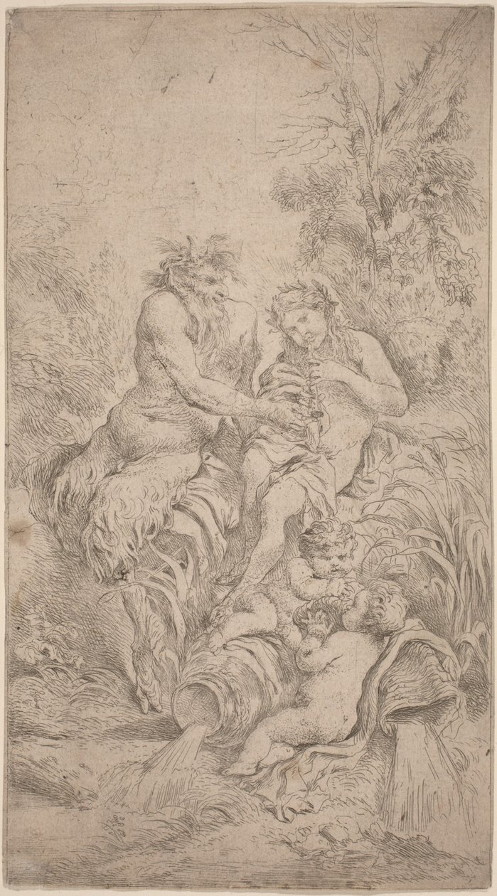 Pan e Olimpo de Giovanni Benedetto Castiglione