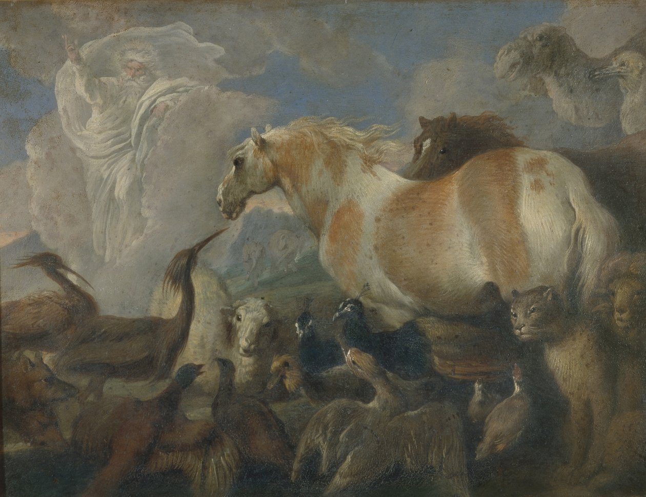 A criação, meados do século XVII. de Giovanni Benedetto Castiglione