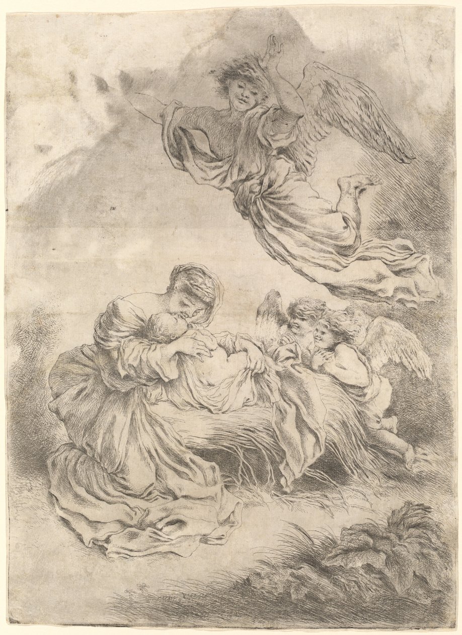 A Madona e o Menino de Giovanni Benedetto Castiglione